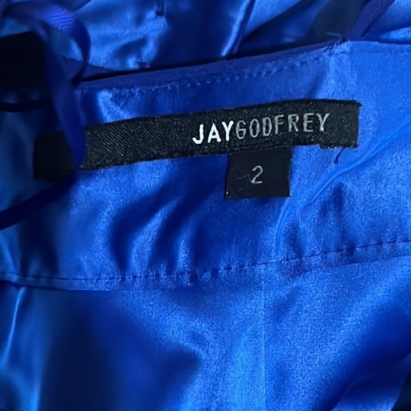 JAYGODFREY Electric Blue Moore Jumpsuit Size 2 - Picture 9 of 10